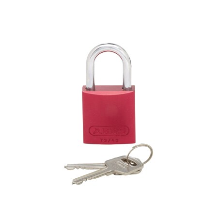 Panduit Aluminum Body Padlock, Red PSL-7